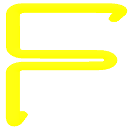 Letter F Neon Yellow
