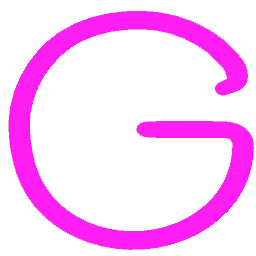 Letter G Neon Pink