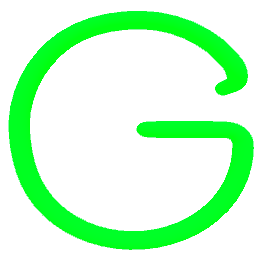 Letter G Neon Green