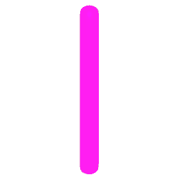 Letter I Neon Pink