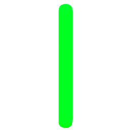 Letter I Neon Green