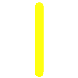 Letter I Neon Yellow
