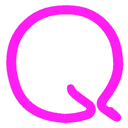 Letter Q Neon Pink