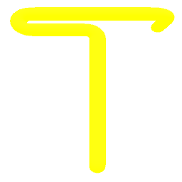 Letter T Neon Yellow