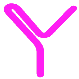 Letter Y Neon Pink