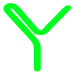 Letter Y Neon Green