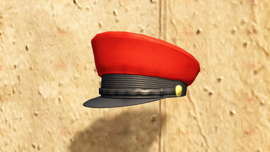 Peaked Cap: Red (Free Drop/Gift)