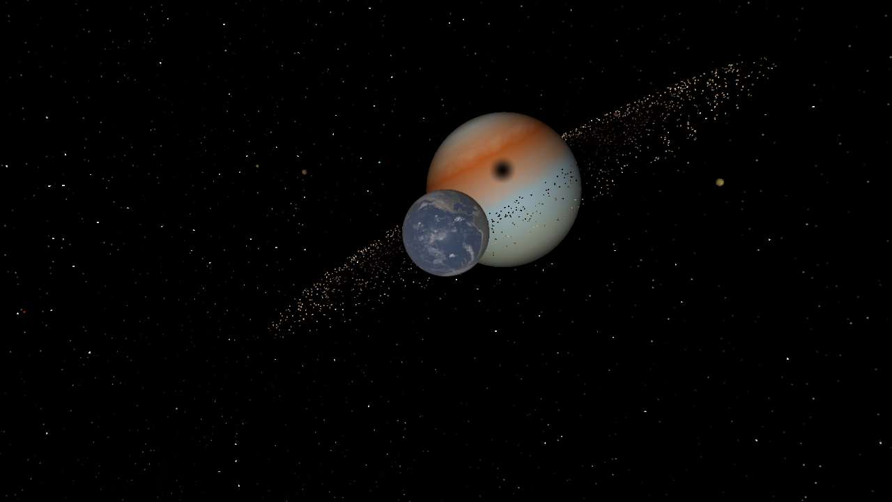 if earth orbited a gas giant