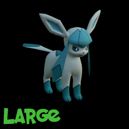 Pokemon Glaceon Kids Statue Model Plush - LARGE