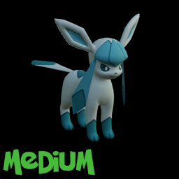 Pokemon Glaceon Kids Statue Model Plush - MEDIUM