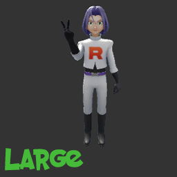 Pokemon Team Rocket James Statue Model - LARGE