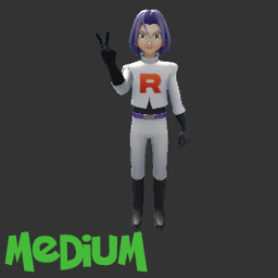Pokemon Team Rocket James Statue Model - MEDIUM
