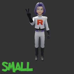 Pokemon Team Rocket James Statue Model - SMALL