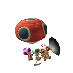 Nintendo Mario Toad Brigade Statue Model