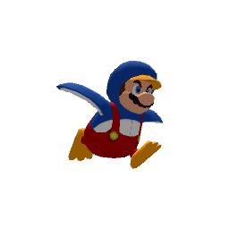 Nintendo Mario Penguin Statue Model