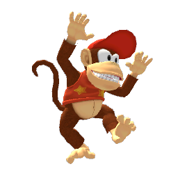 Nintendo Diddy Kong Dance Model Statue