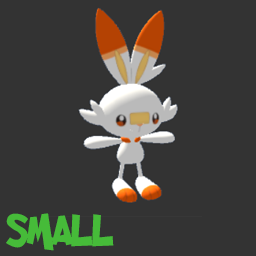 Pokemon Scorbunny Kids Statue Model Plush - SMALL