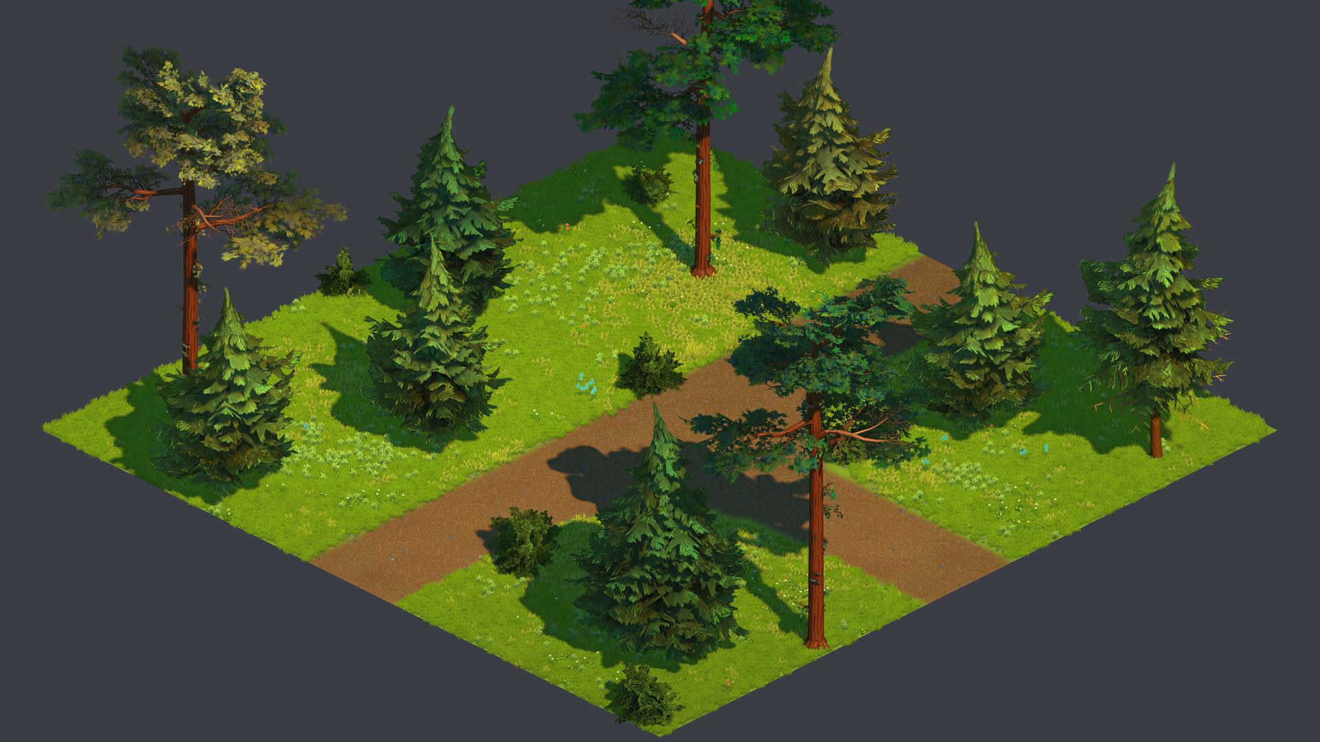 Improved forest dirt road 3-way crossing.tile