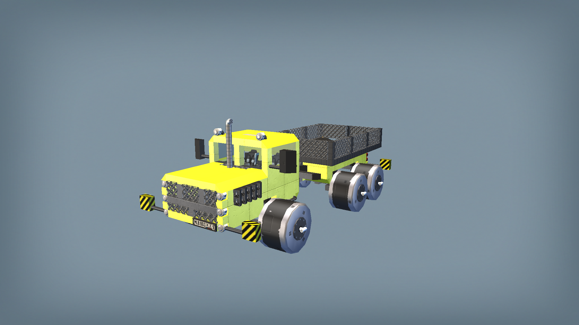 Articulated tractor opened version (6x6)