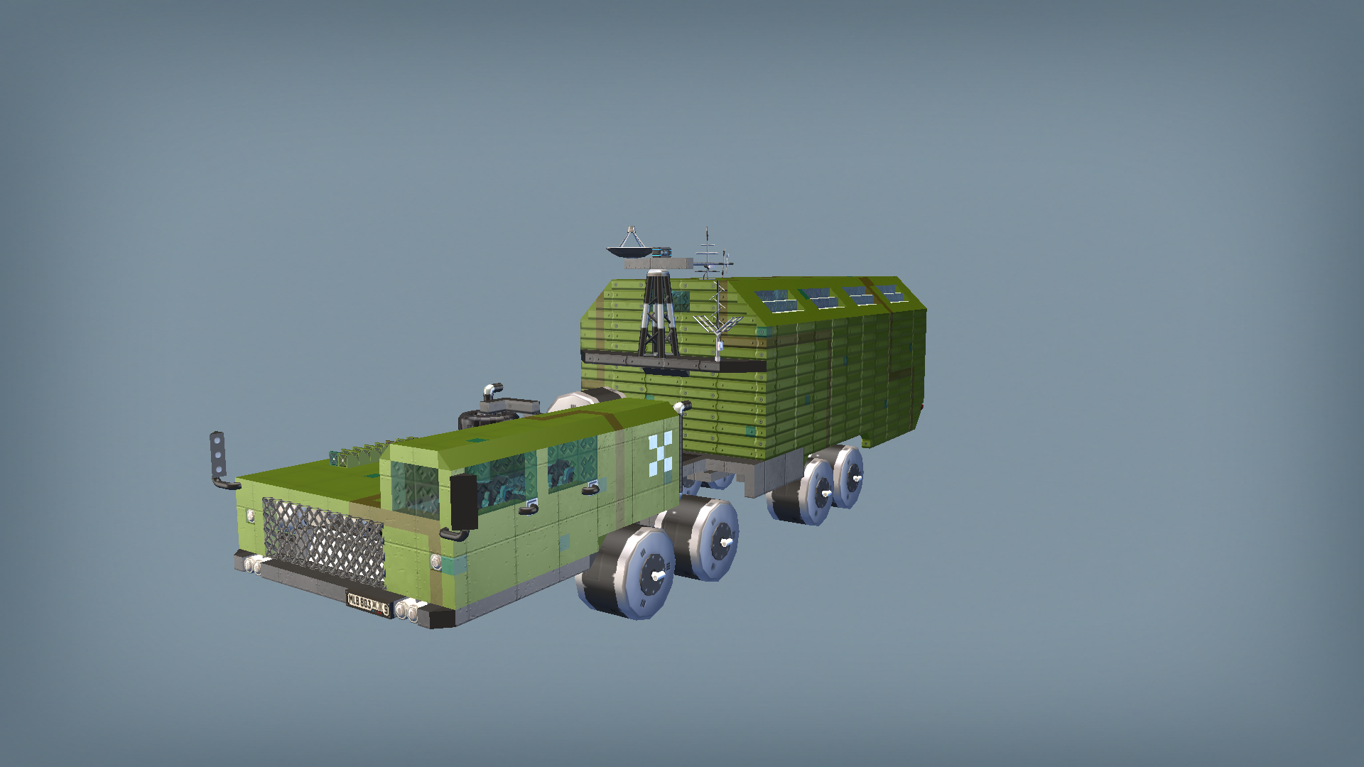 Heavy army truck commander version