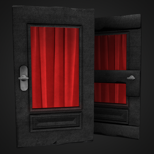 Naughty District Wooden Door