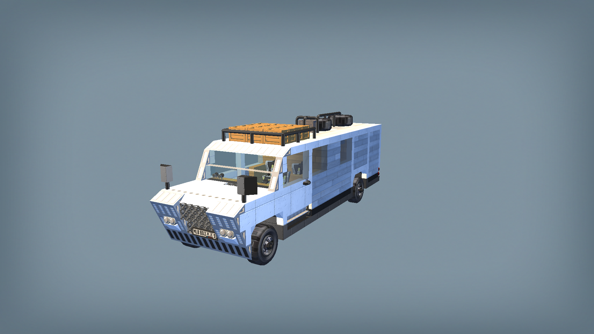 Walk-in van caravan version