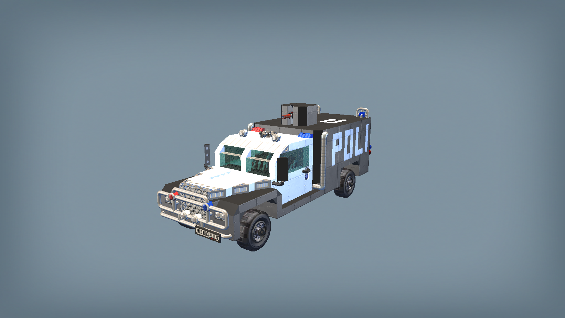 Armored police truck 01