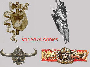Varied AI armies