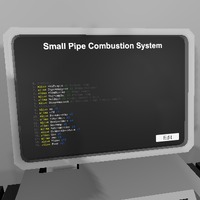 Small Pipe Combustion System (Outdated)
