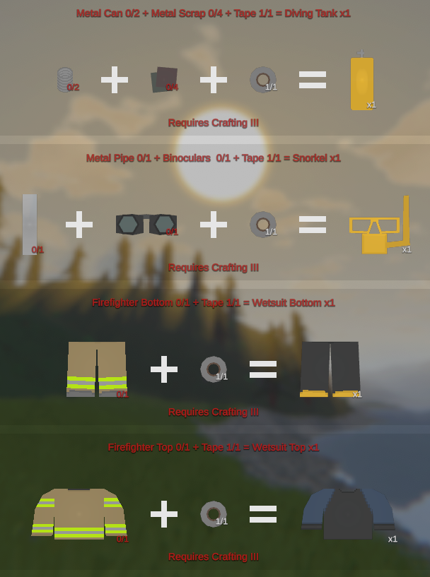 Adam's Craft Diving Gear – Unturned Mod