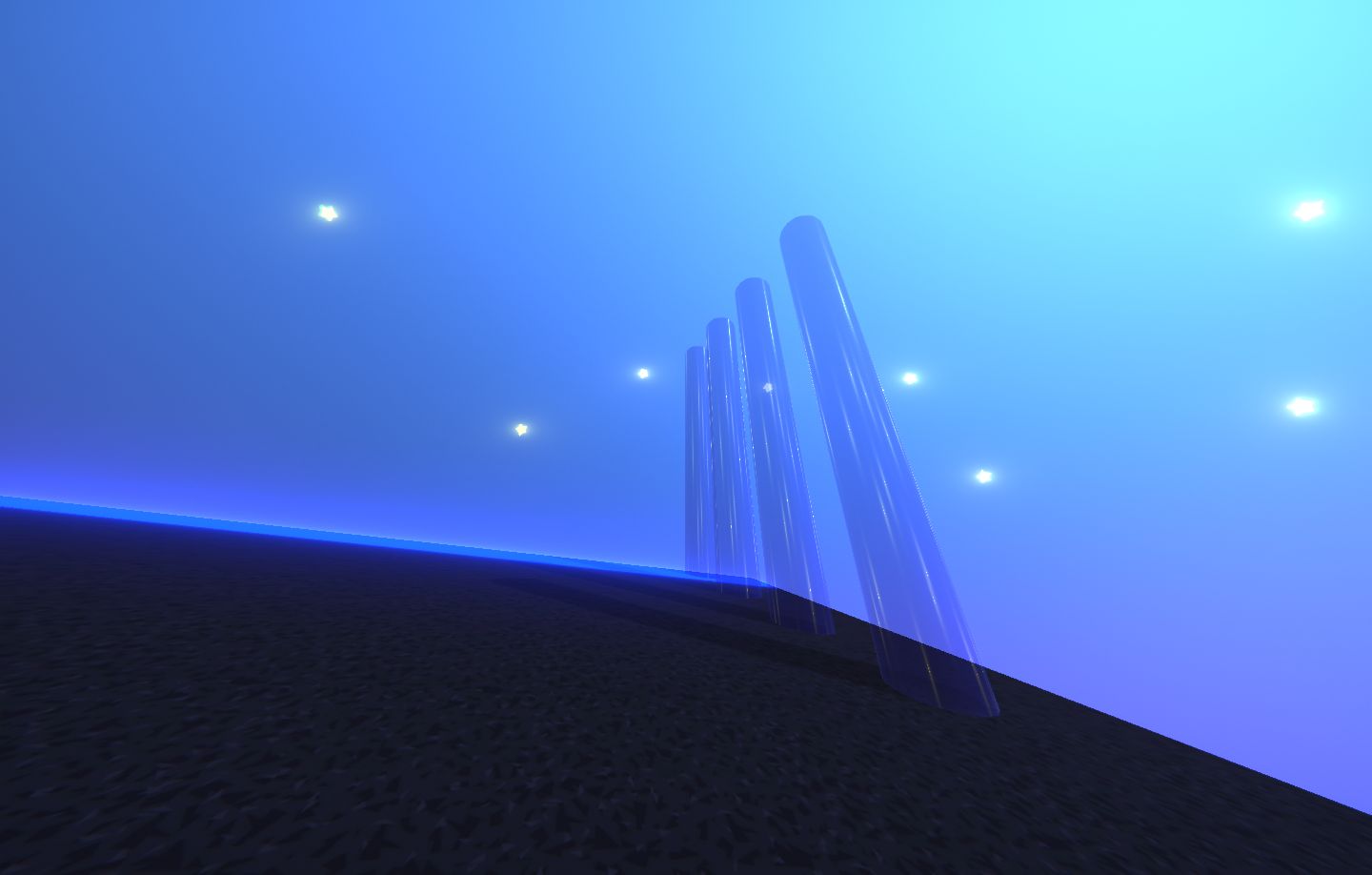 Glass poles