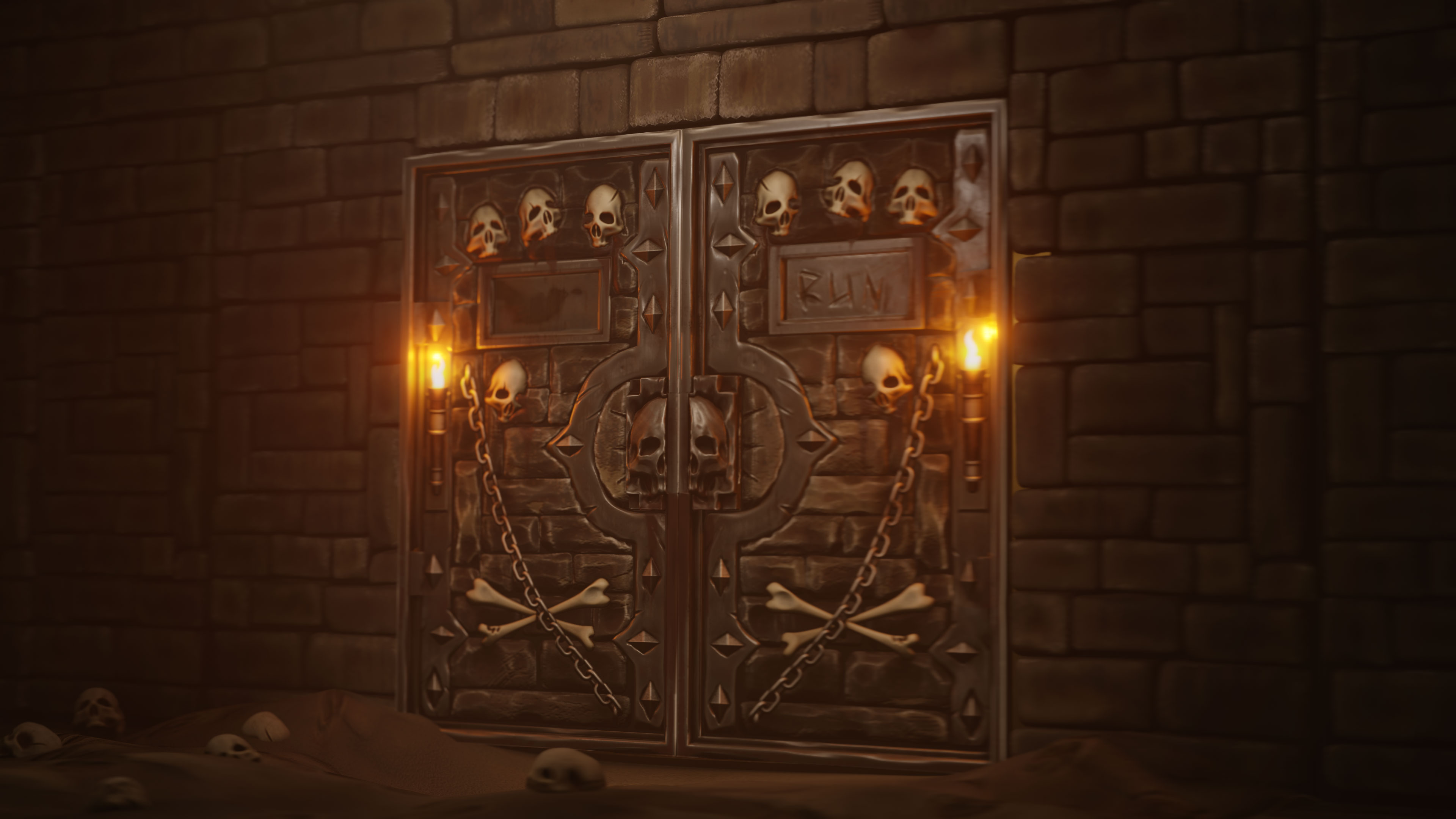 Dungeon Armored Double Door