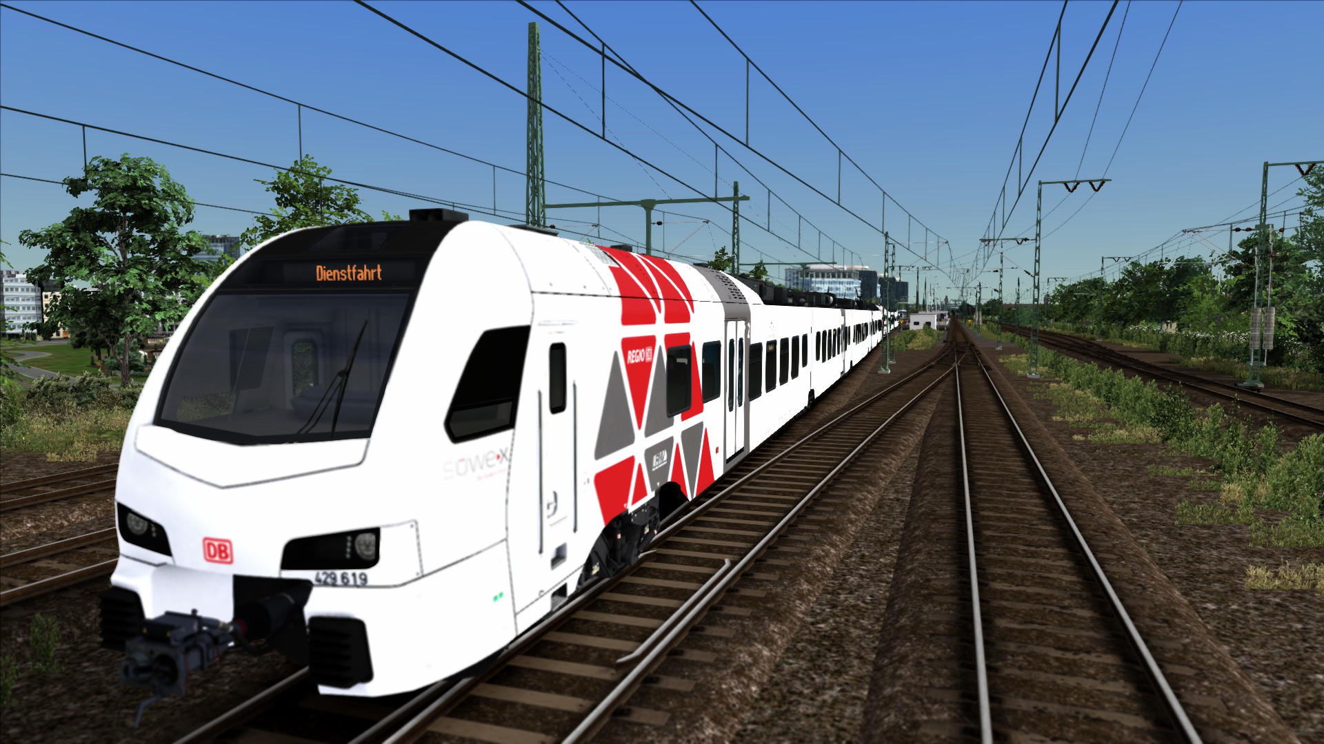 Stadler 8 car Passenger Frankfurt to Mainz Bischofsheim ( Part 1 ) of travelling to