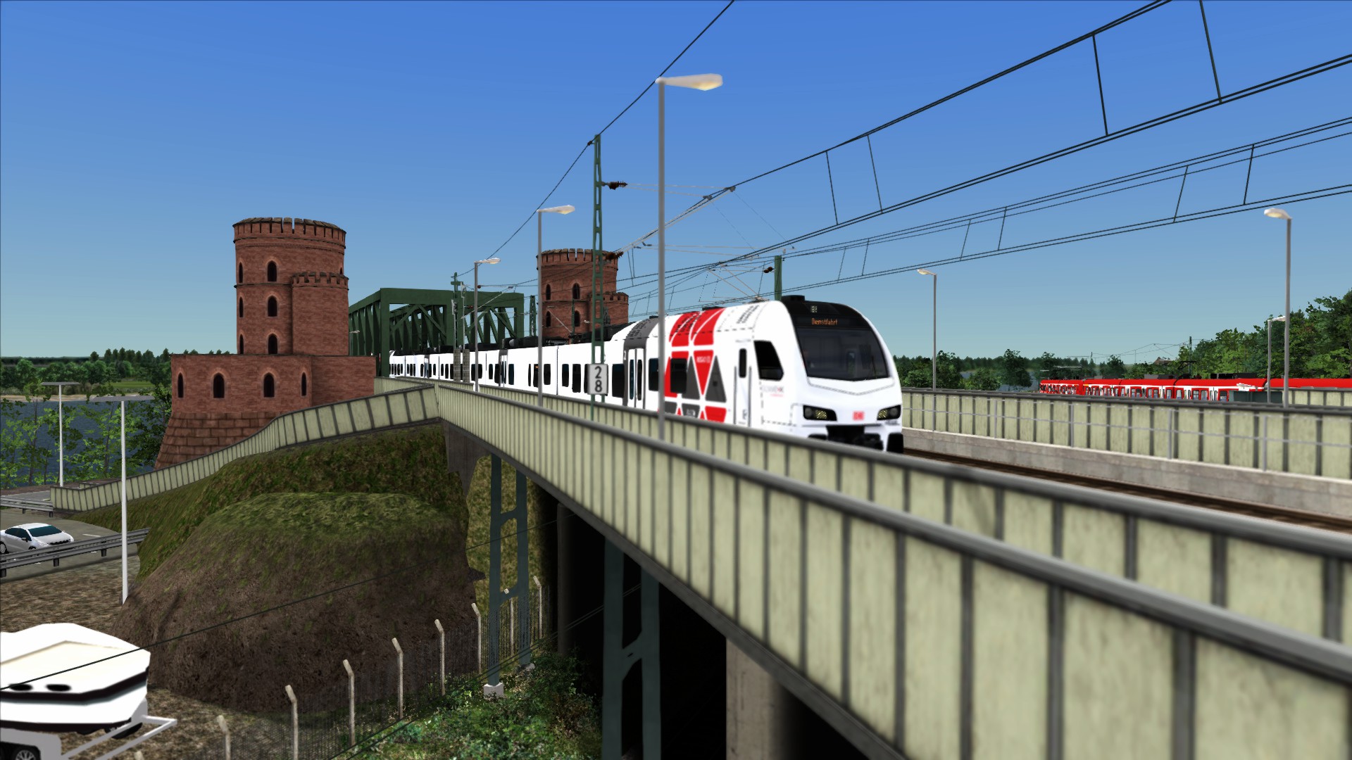 Stadler 8 car Passenger Mainz-Bischofsheim to Koblenz Part 2