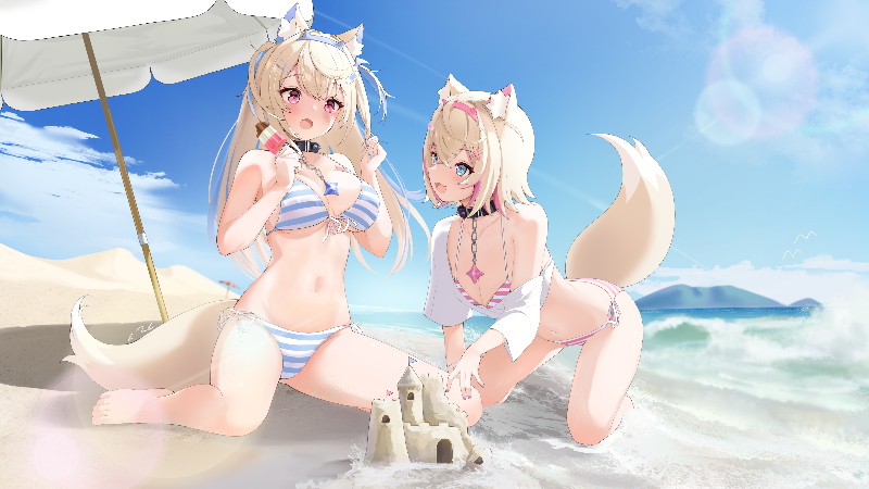 FUWAMOCO at the beach - 4K by Lukas Reule