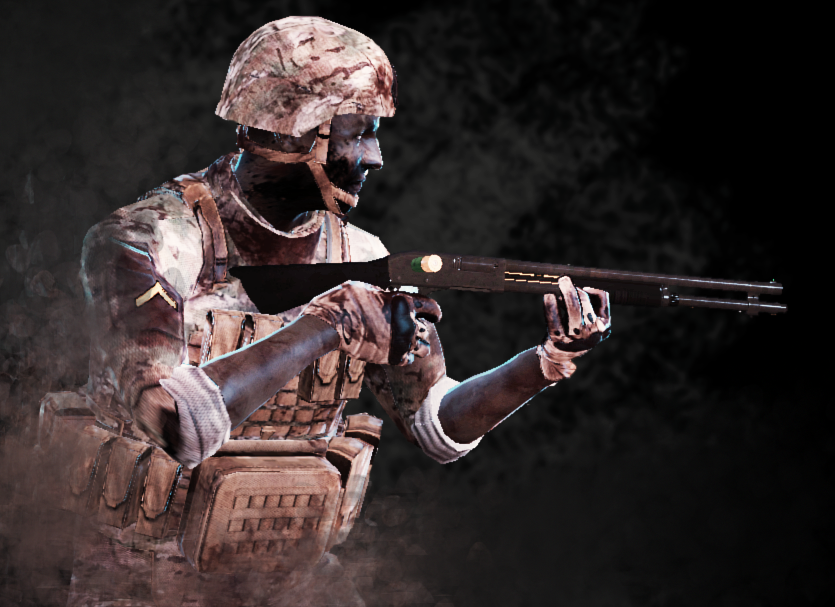 Weaponized National Guard Zombie