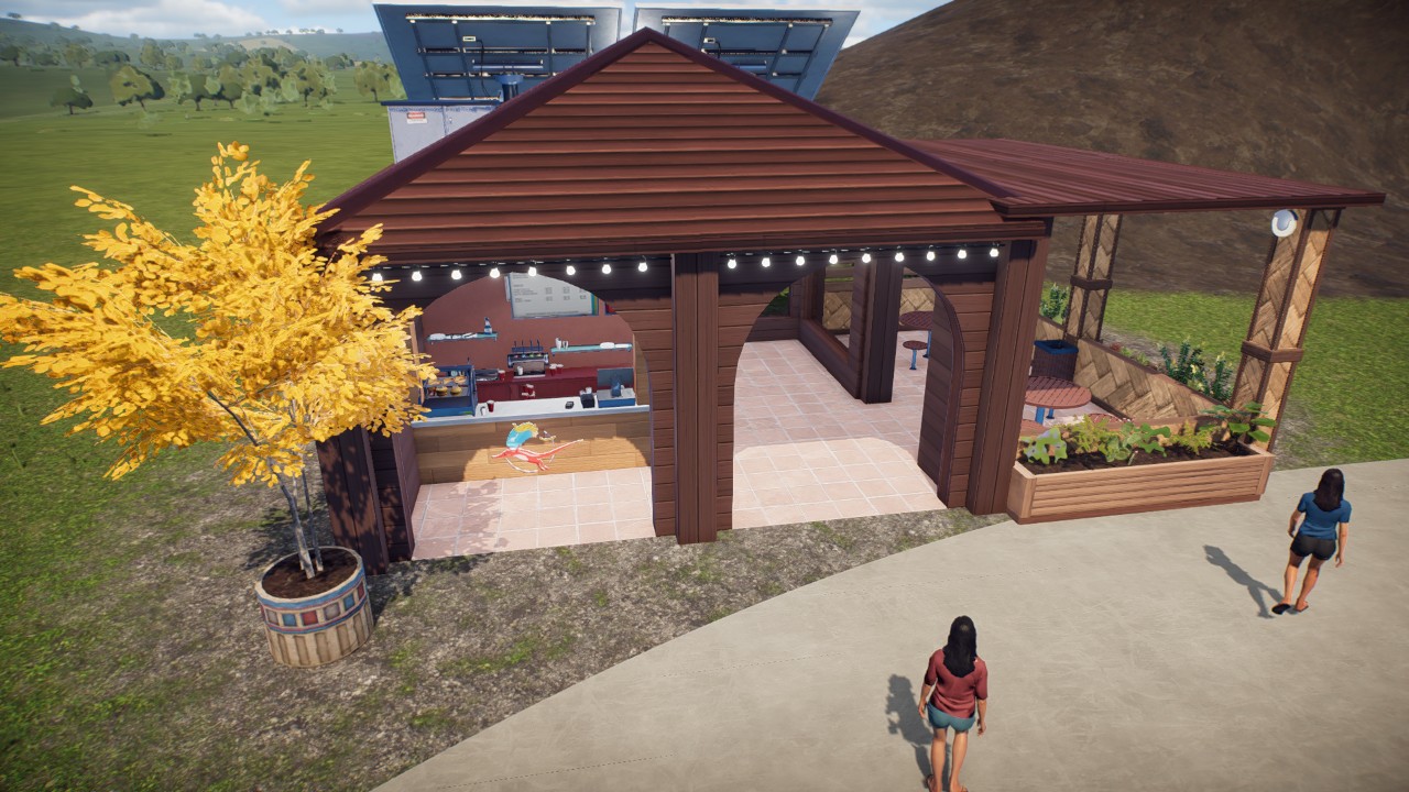 Food shop with a toilet