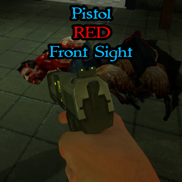 Pistol Red Front Sight