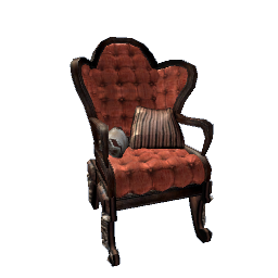 Victorian Chair- Red