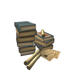 Books and Scrolls Clutter- V2