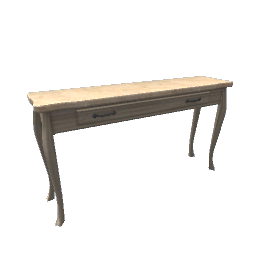 Victorian Console Table- Skinny Light Brown