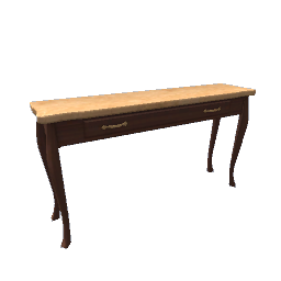 Victorian Console Table- Skinny Dark Brown