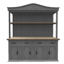 Victorian Display Cabinet- White