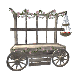 Wooden Floral Cart