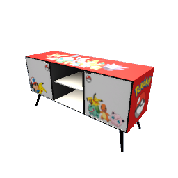 Pokemon Kids Gaming Console Table - Red