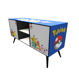 Pokemon Kids Gaming Console Table - Blue