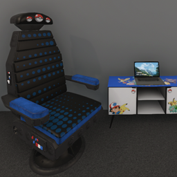 Pokemon Kids Gaming Chair - Blue