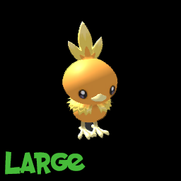 Pokemon Torchic Kids Statue Model Plush - LARGE