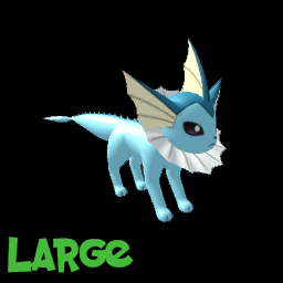 Pokemon Vaporeon Kids Statue Model Plush - LARGE