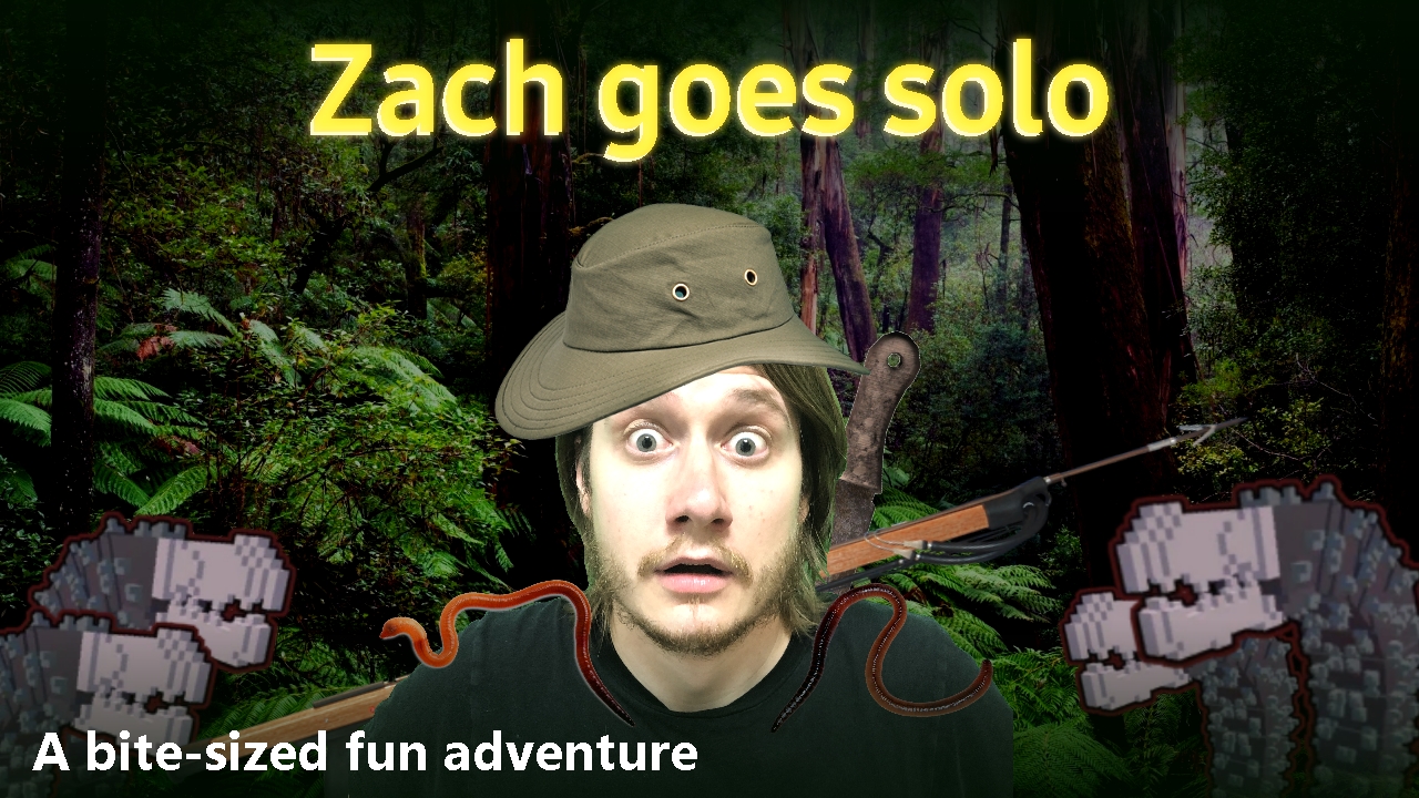 Bite-sized fun: Zach goes solo